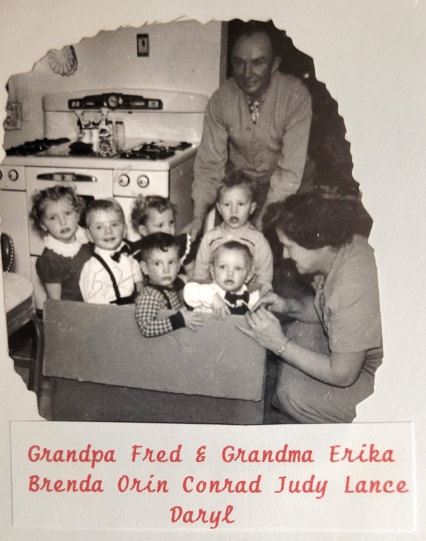 Grandpa and Grandma with Grandkids