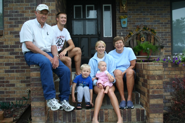 John and Donna with their grandchildren - 9/2006